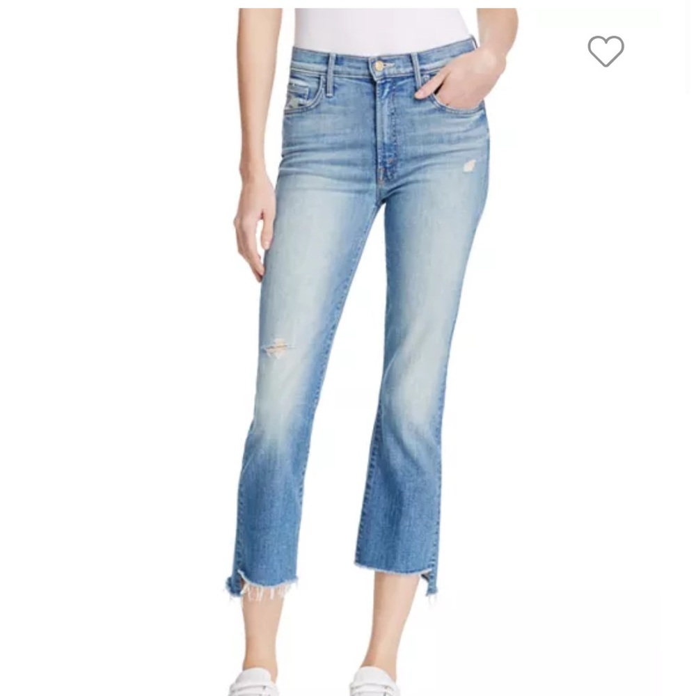 Mother Insider Crop Step Fray